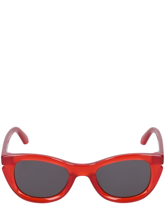 Off-White: Gafas de sol de acetato - Rojo - men_0 | Luisa Via Roma