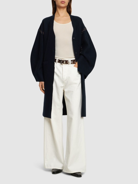 The Garment: Manteau long en laine Oslo - Bleu - women_1 | Luisa Via Roma
