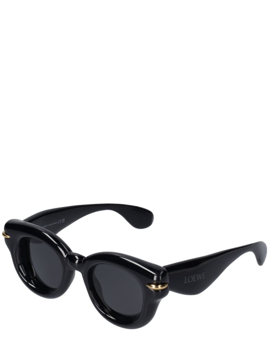 Loewe: Inflated round sunglasses - Black - women_1 | Luisa Via Roma