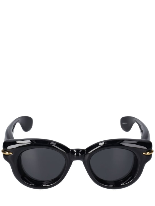 Loewe: Inflated round sunglasses - Black - men_0 | Luisa Via Roma
