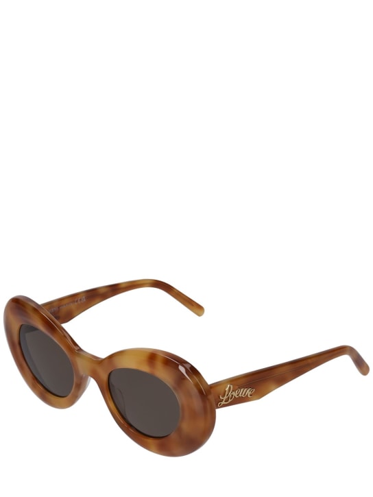 Loewe: Curvy acetate sunglasses - Brown - men_1 | Luisa Via Roma