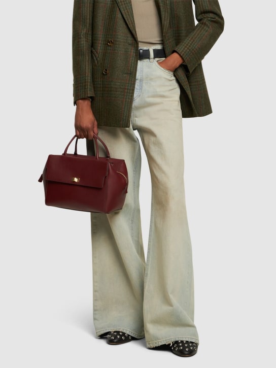 Anya Hindmarch: Seaton leather tote bag - Rosewood - women_1 | Luisa Via Roma