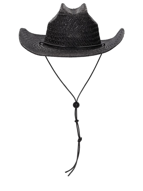 LACK OF COLOR: The Outlaw II straw hat - Black - women_0 | Luisa Via Roma