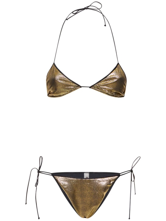 Reina Olga: Triangle bikini - Gold - women_0 | Luisa Via Roma