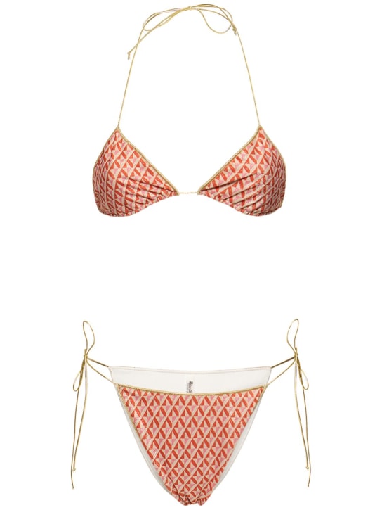 Reina Olga: Bedruckter Triangel-Bikini - Orange/Multi - women_0 | Luisa Via Roma