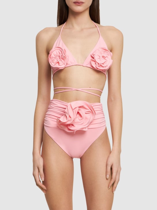 Magda Butrym: High rise bikini bottoms - Pink - women_1 | Luisa Via Roma