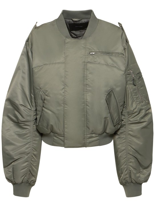 Entire Studios: A-2 quilted nylon bomber jacket - Green - women_0 | Luisa Via Roma