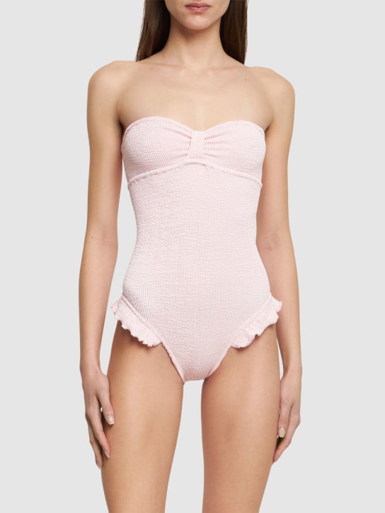 Reina Olga: Laila strapless one piece swimsuit - Pink - women_1 | Luisa Via Roma