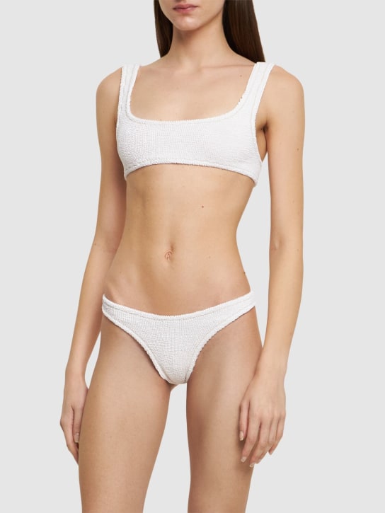 Reina Olga: Ginny scrunch bikini set - White - women_1 | Luisa Via Roma