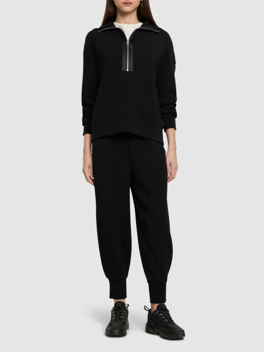 Varley: Keller half zip sweater - Black - women_1 | Luisa Via Roma