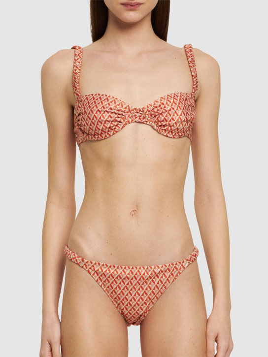 Reina Olga: Bedruckter Bikini „Marti“ - Orange/Multi - women_1 | Luisa Via Roma