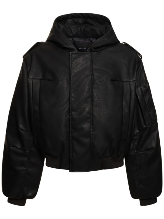 Entire Studios: Moto hooded bomber jacket - men_0 | Luisa Via Roma