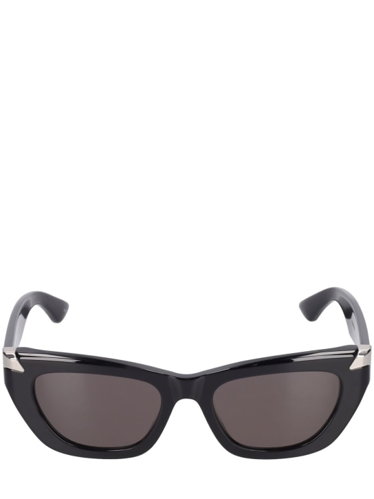 Alexander McQueen: AM0440SA Acetate sunglasses - Black - men_0 | Luisa Via Roma