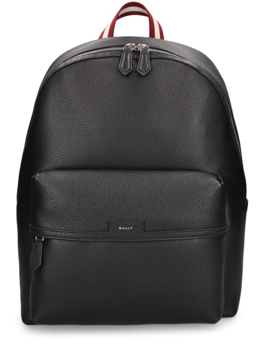Bally: Code Luis leather backpack - Black - men_0 | Luisa Via Roma