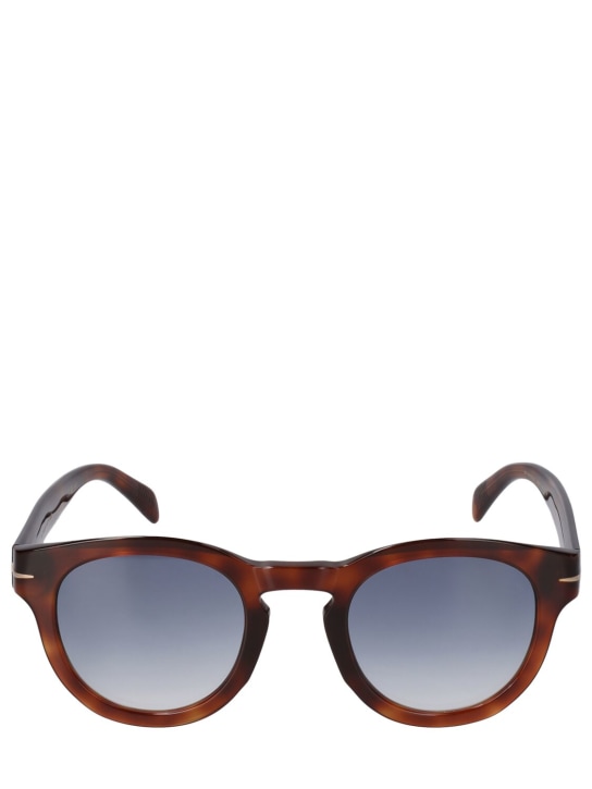 DB Eyewear by David Beckham: DB squared acetate sunglasses - Brown Havana - men_0 | Luisa Via Roma