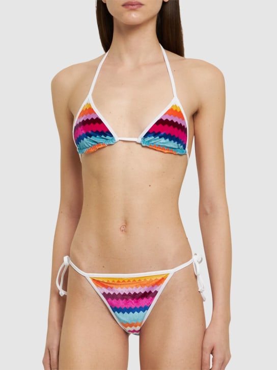 Missoni: Bikini en tissu éponge à chevrons - Multicolore - women_1 | Luisa Via Roma