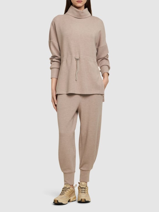 Varley: Relaxed fit high waist sweatpants - Grey - women_1 | Luisa Via Roma