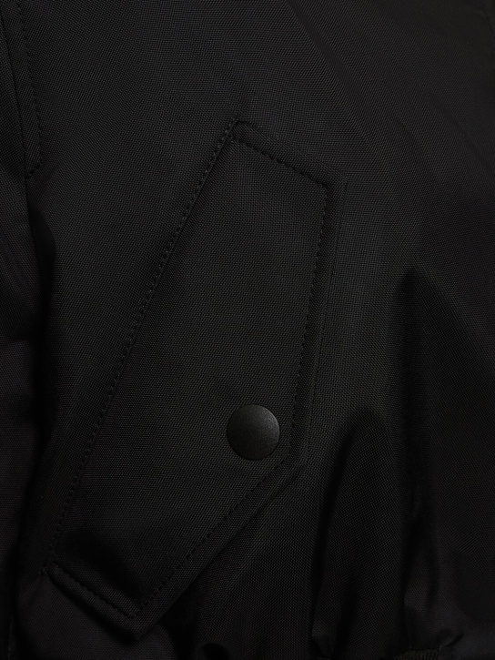Wardrobe.nyc: Veste bomber courte en textile technique - Noir - women_1 | Luisa Via Roma