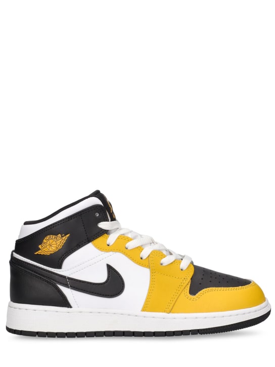 Nike: Sneakers "Air Jordan 1 Mid" - Gelb/Schwarz - kids-boys_0 | Luisa Via Roma