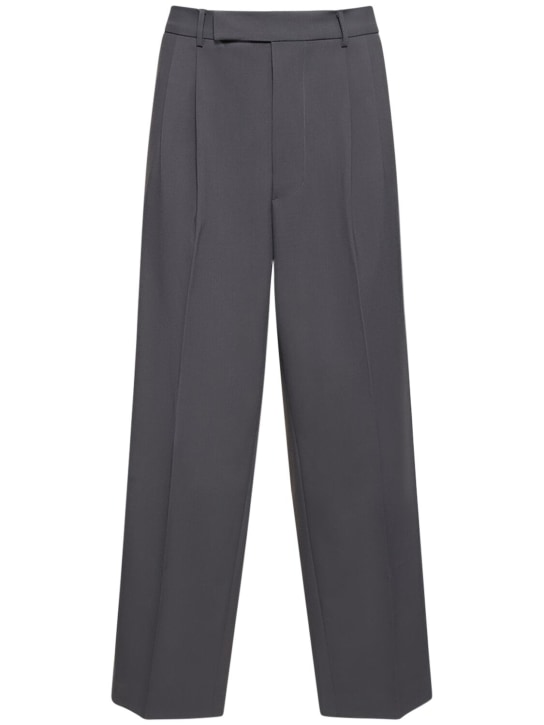 The Frankie Shop: Beo midweight light stretch suit pants - Charcoal - men_0 | Luisa Via Roma