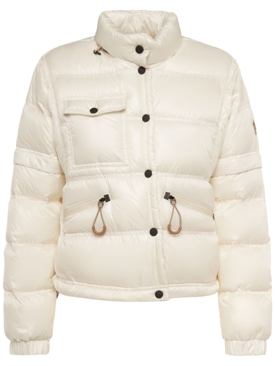 Moncler Grenoble: Mauduit nylon down jacket - White - women_0 | Luisa Via Roma