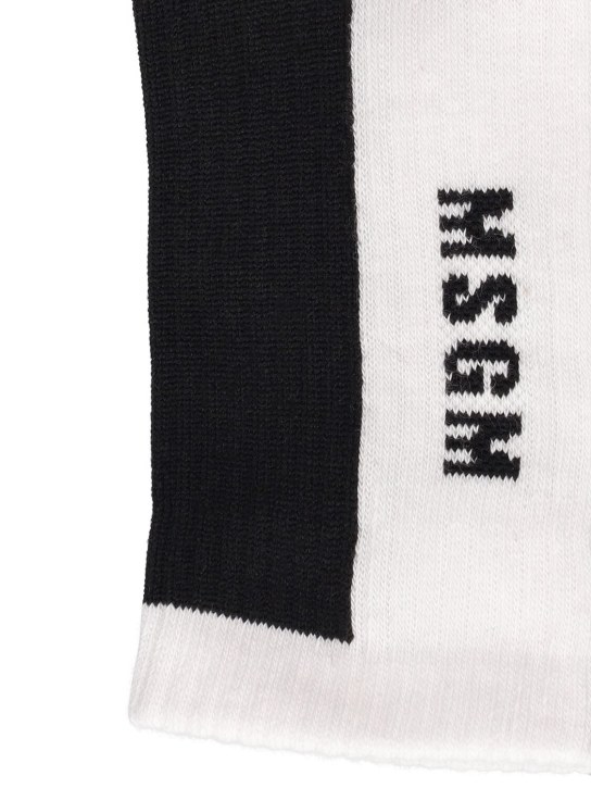 MSGM: Socken aus Baumwollmischung - Schwarz - kids-girls_1 | Luisa Via Roma