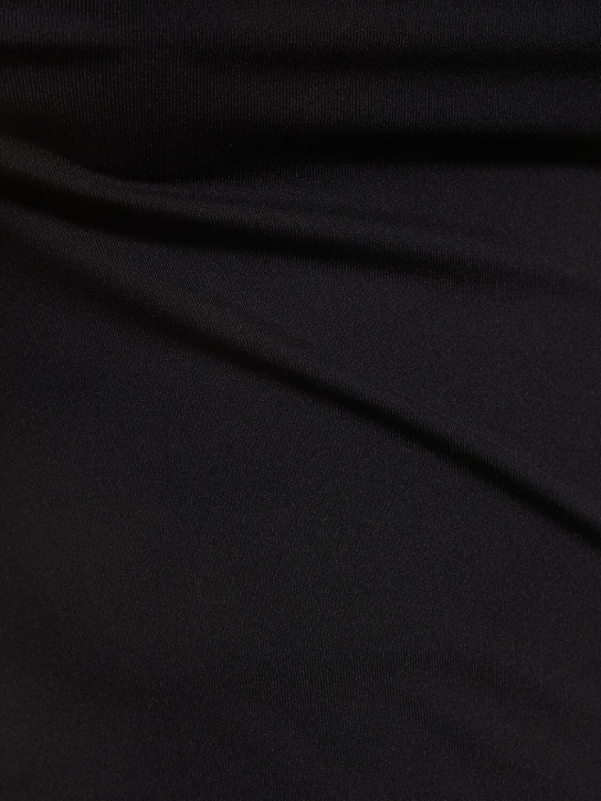 Wardrobe.nyc: Trägerloses Top aus Stretch-Jersey - Schwarz - women_1 | Luisa Via Roma