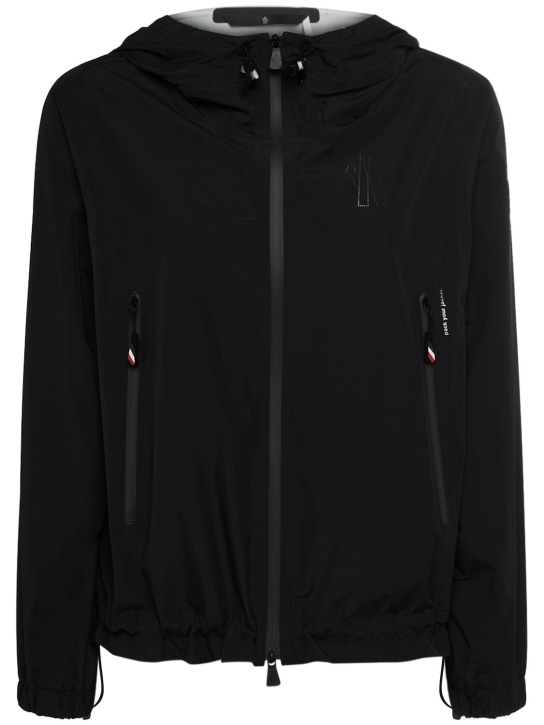 Moncler Grenoble: Fanes hooded nylon jacket - Black - women_0 | Luisa Via Roma
