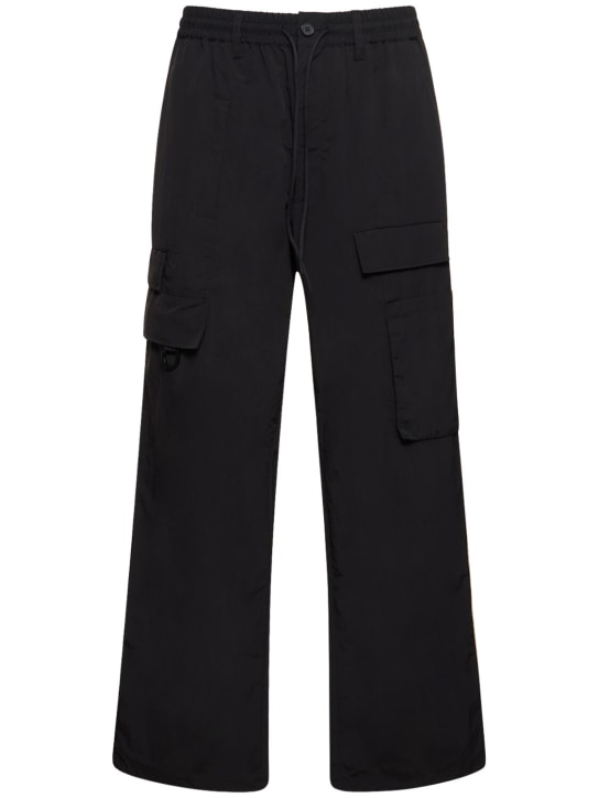 Y-3: Nylon pants - Black - men_0 | Luisa Via Roma