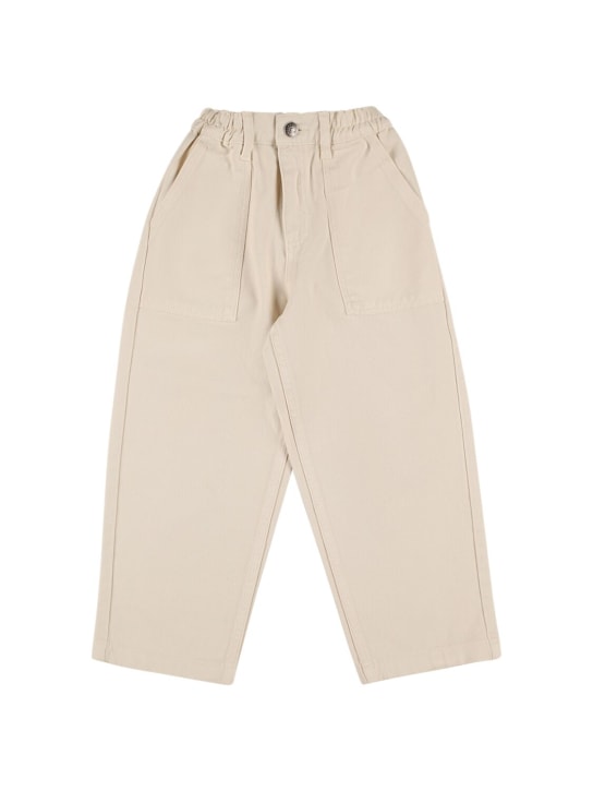 The New Society: Jeans in cotone BCI - Beige - kids-boys_0 | Luisa Via Roma
