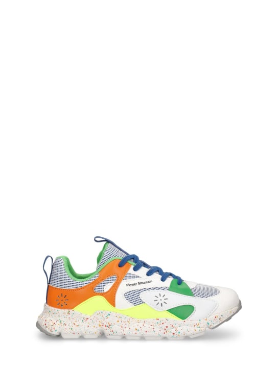Flower Mountain: Lace-up sneakers - Multicolor - kids-boys_0 | Luisa Via Roma
