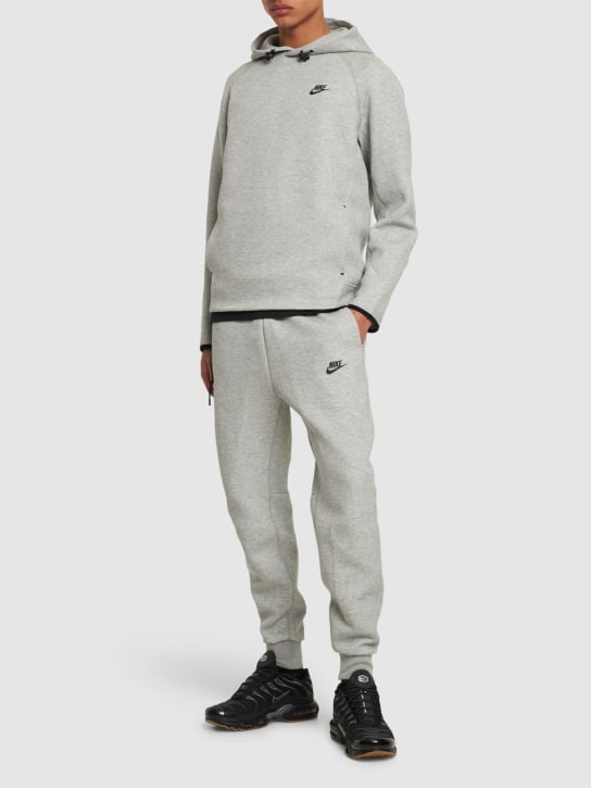 Nike: Tech fleece hoodie - Dk Grey Heather - men_1 | Luisa Via Roma