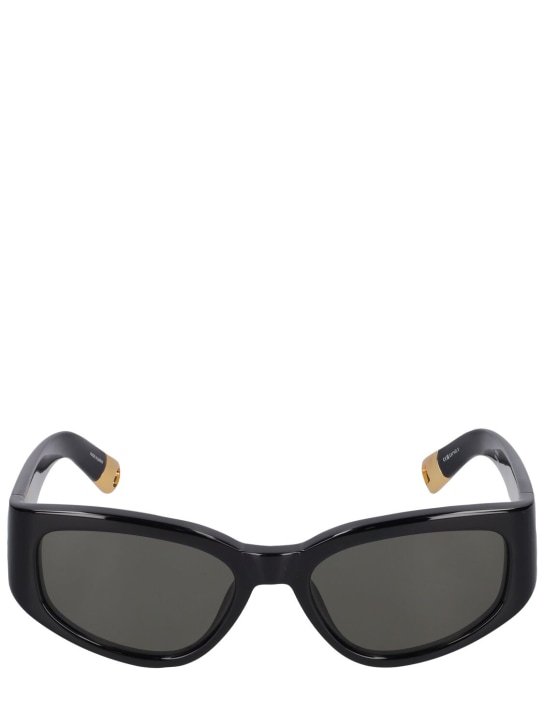 Jacquemus: Les Lunettes Gala sunglasses - Black - women_0 | Luisa Via Roma