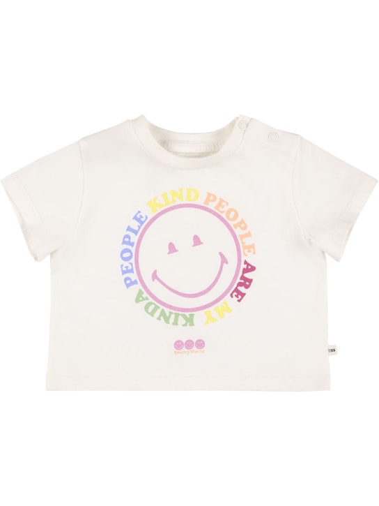 The New Society: Camiseta de algodón jersey - Blanco - kids-girls_0 | Luisa Via Roma