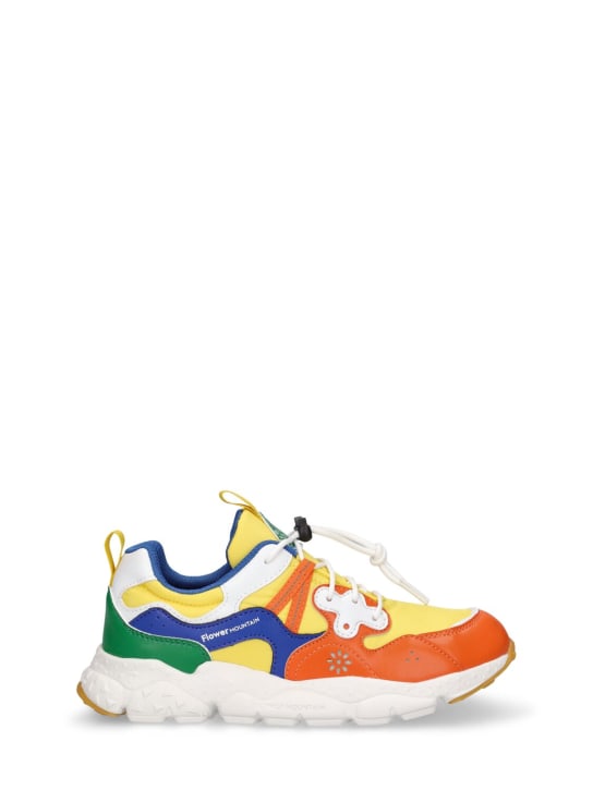 Flower Mountain: Lace-up sneakers - Multicolor - kids-boys_0 | Luisa Via Roma