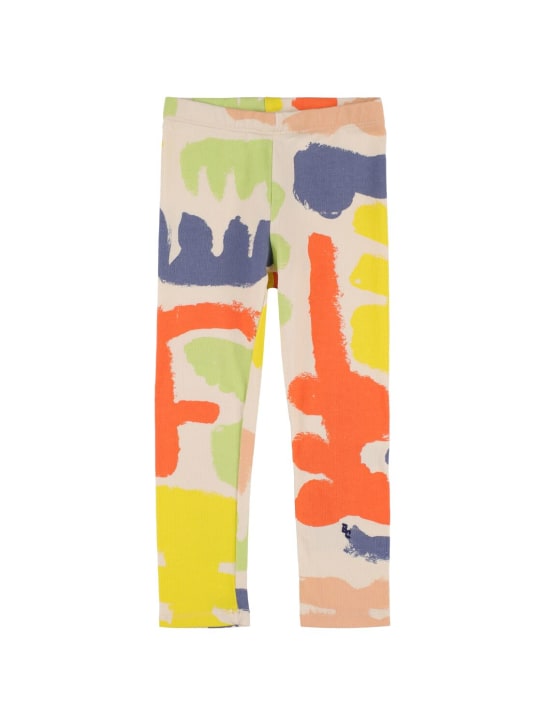 Bobo Choses: Printed organic cotton leggings - Multicolor - kids-girls_0 | Luisa Via Roma