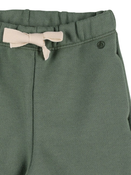Petit Bateau: Pantaloni in felpa di cotone - Verde - kids-boys_1 | Luisa Via Roma
