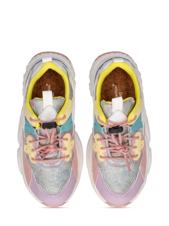 Flower Mountain: Lace-up sneakers - Multicolor - kids-girls_1 | Luisa Via Roma