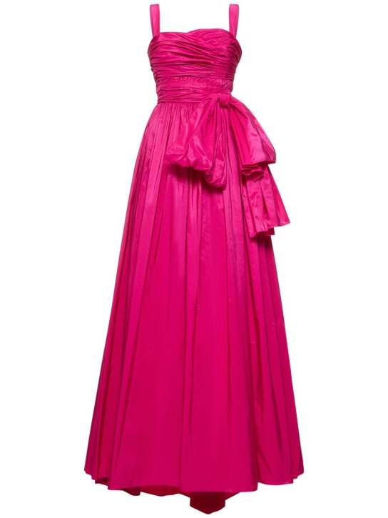 Zuhair Murad: Drapiertes Kleid aus Taft - Fuchsie - women_0 | Luisa Via Roma
