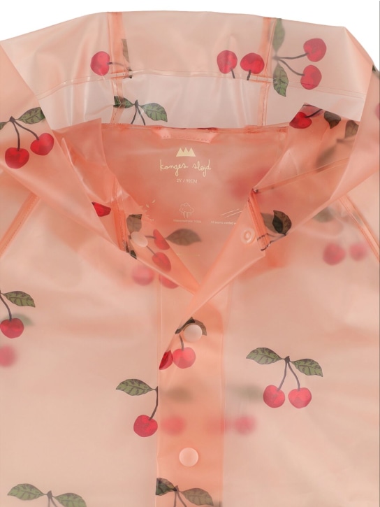 Konges Sløjd: Imperméable semi-transparent à imprimé cerises - Rose/Multicolore - kids-girls_1 | Luisa Via Roma