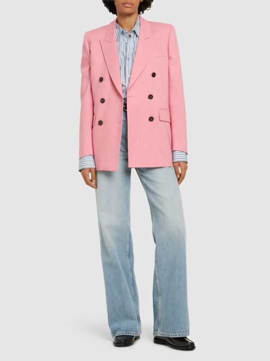 MSGM: Viscose blend blazer - Pink - women_1 | Luisa Via Roma