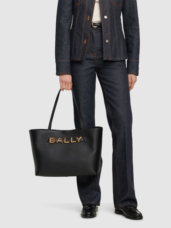 Bally: Bally Spell leather shoulder bag - Black - women_1 | Luisa Via Roma