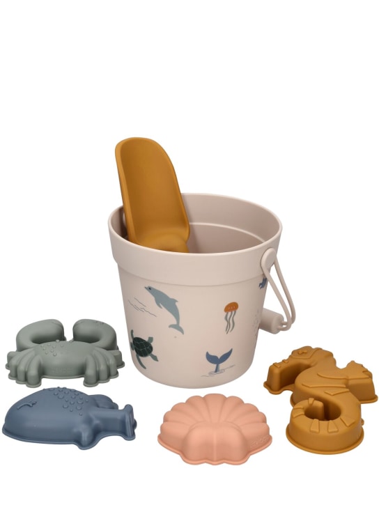 Liewood: Set mare in silicone con stampa - Beige - kids-girls_0 | Luisa Via Roma