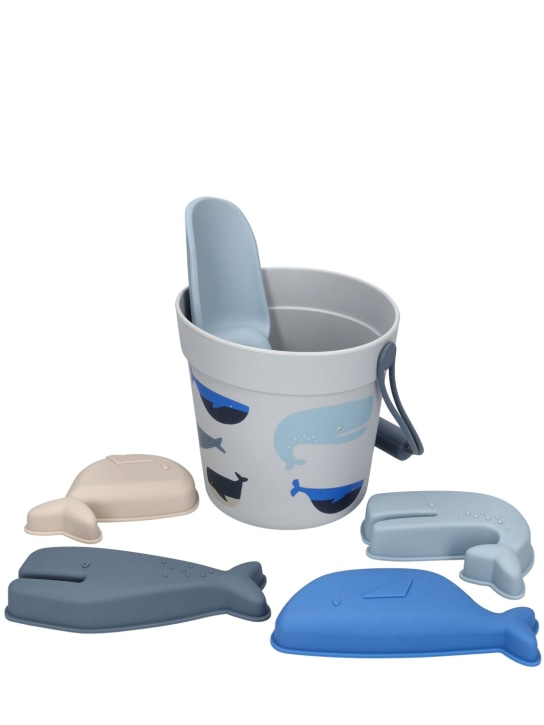 Liewood: Set mare in silicone con stampa - Blu - kids-boys_0 | Luisa Via Roma