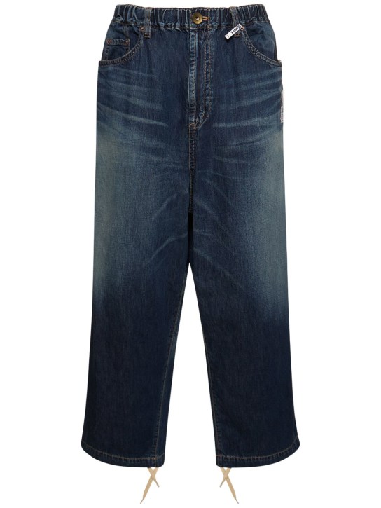 Mihara Yasuhiro: Jeans anchos de denim - Azul - men_0 | Luisa Via Roma