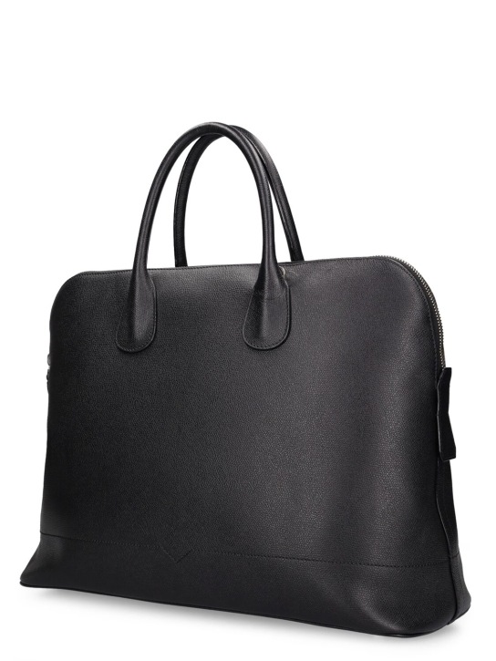Valextra: Sacca leather work bag - Black - men_1 | Luisa Via Roma