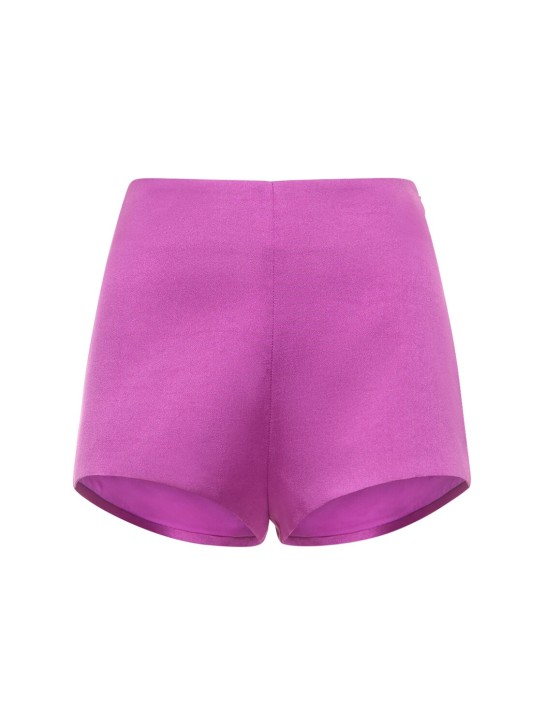 The Andamane: Shorts con cintura alta - Morado - women_0 | Luisa Via Roma