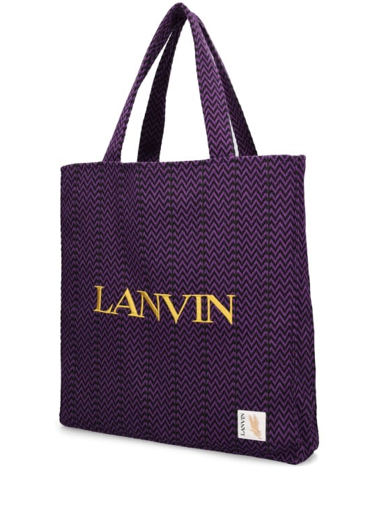 Lanvin: Tote bag - Purple - men_1 | Luisa Via Roma
