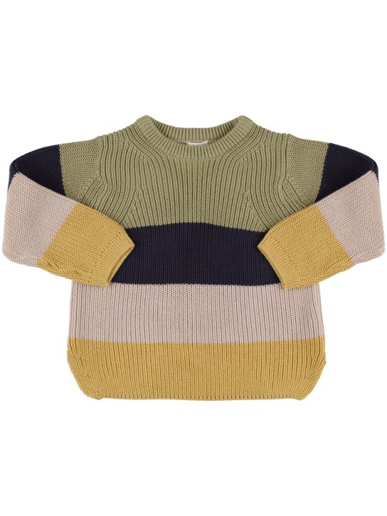 Liewood: Cotton knit sweater - Multicolor - kids-girls_0 | Luisa Via Roma