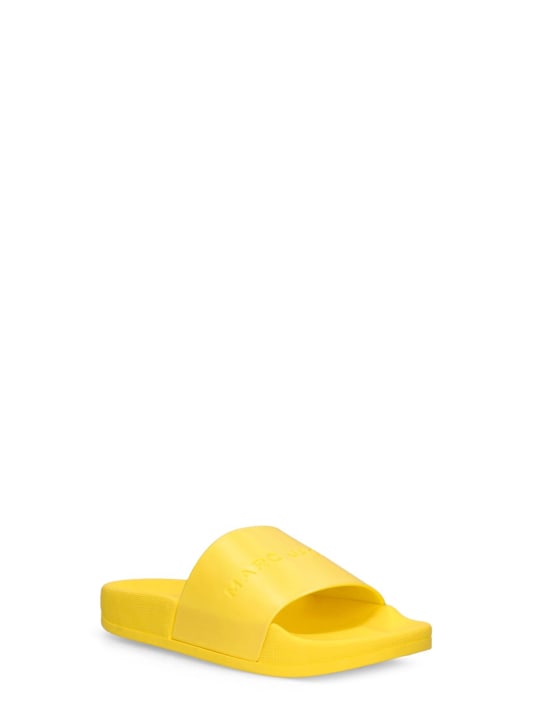 Marc Jacobs: Monochromatic rubber slides - Yellow - kids-girls_1 | Luisa Via Roma